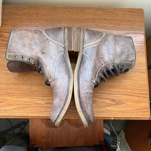 Vintage Y2K Steve Madden plaid fold over combat boots flannel lining handcrafted main image 4